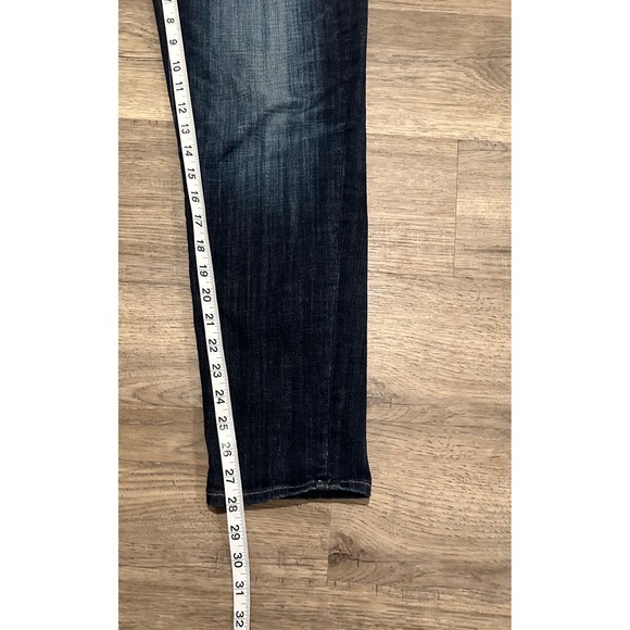 White House Black Market Mid Rise Girlfriend Jeans Dark Wash Size 6 - Picture 8 of 10